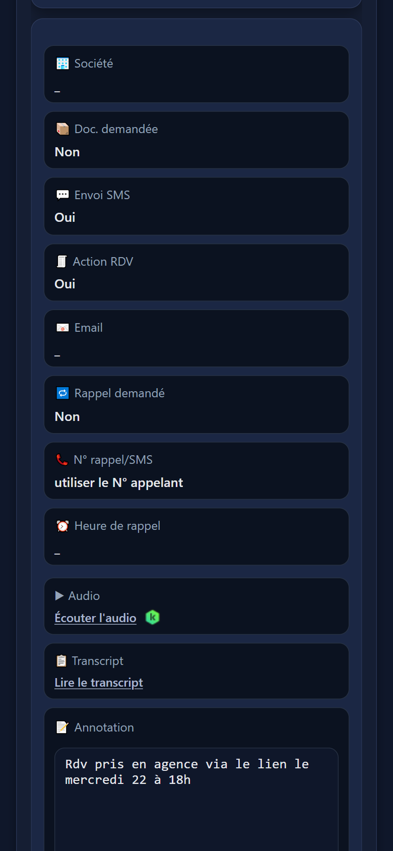 Compte-rendu — mobile