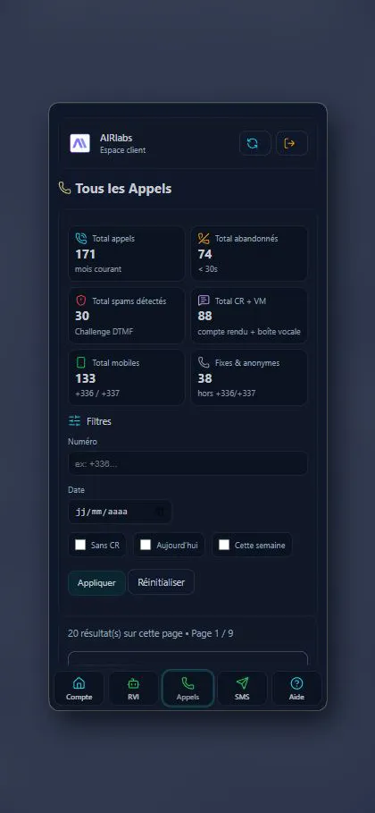 Compte-rendu — détail complet