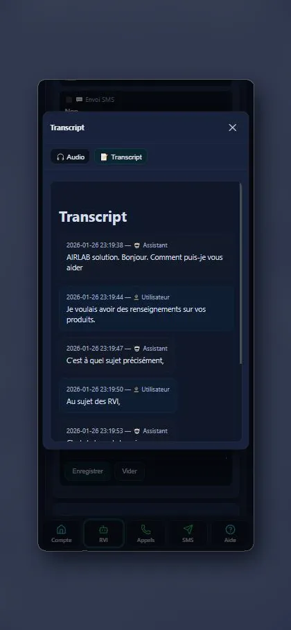 Transcript — mise en évidence